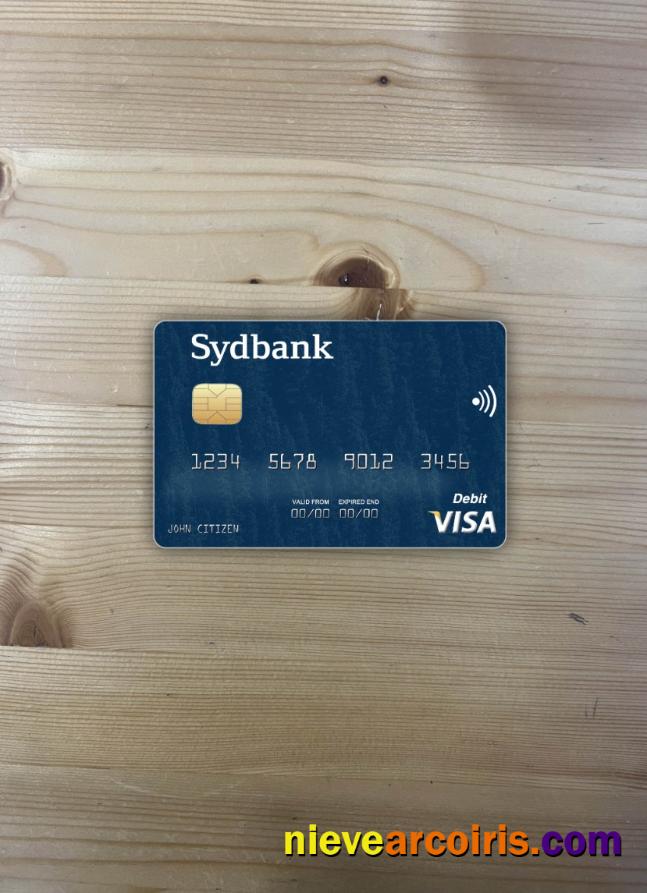 Denmark Sydbank visa debit card photolook